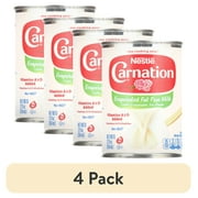 (4 pack) Nestle Carnation Vitamin A and D Added Fat-Free Liquid Evaporated Milk for Easter Baking, 12 fl oz Can