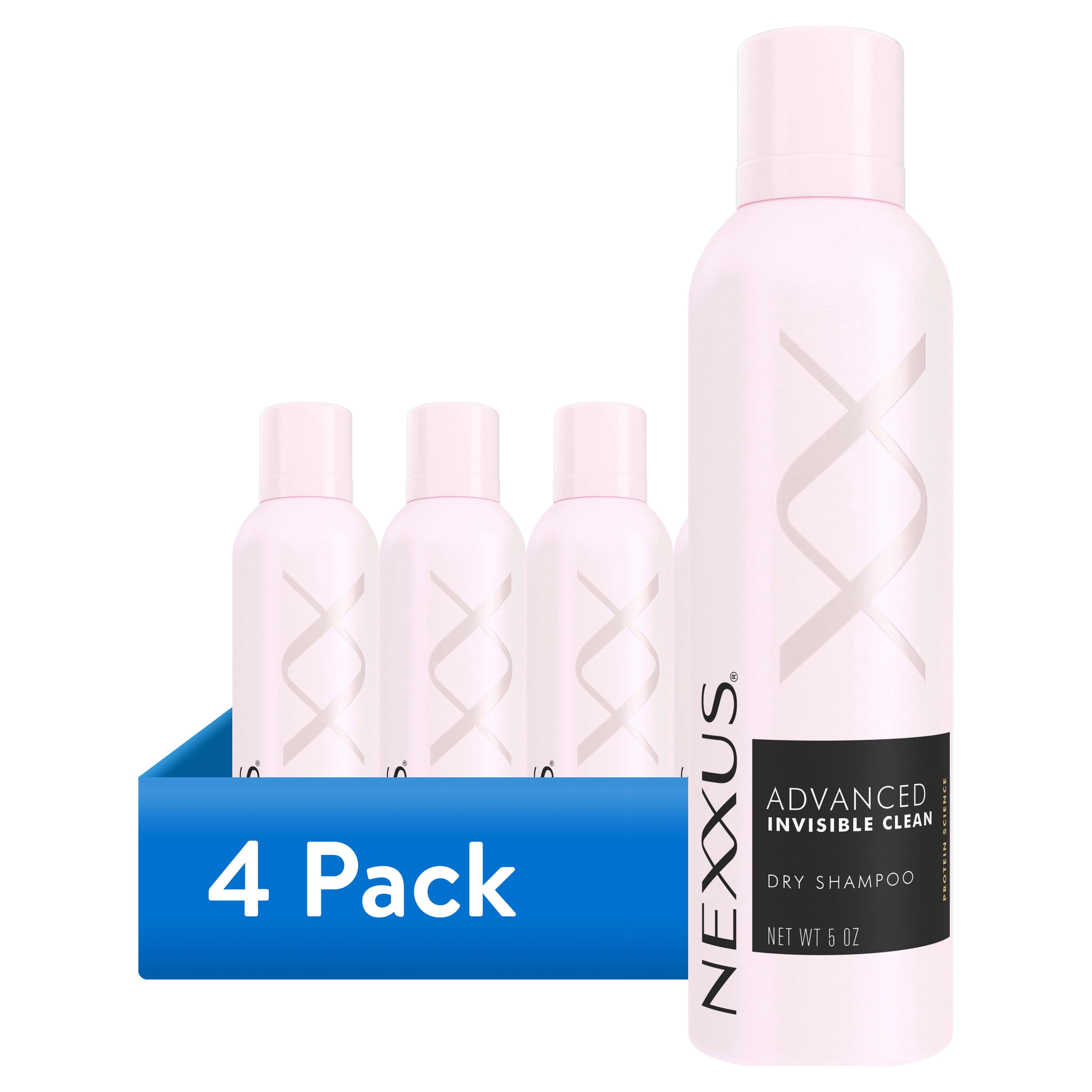(4 pack) Nexxus Styling Refreshing Dry Shampoo Advanced Invisible Clean Dry Shampoo For Oily Hair Powered By Flexx-Adapt Technology And Infused With a Protein Complex For Oily Hair, 5 oz