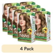 4 pack Nisha Creme Hair Color | Permanent Long Lasting Blonde Hair Dye Color Kit | Dark Blonde | 5.07 Oz Pack Of 2