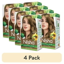 (4 pack) Nisha Creme Hair Color | Permanent Long Lasting Blonde Hair Dye Color Kit | Dark Blonde | 5.07 Oz (Pack Of 2)