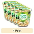 thumbnail image 1 of (4 pack) Nongshim Soon Veggie Vegan Ramen Noodle Soup Cup, Shelf-Stable, 2.64 oz, 1 of 6