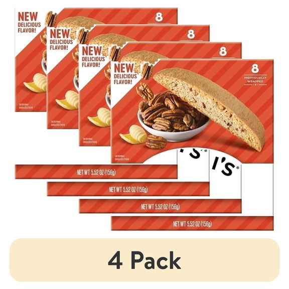 (4 pack) Nonni's Brown Butter Pecan Biscotti 8 Each