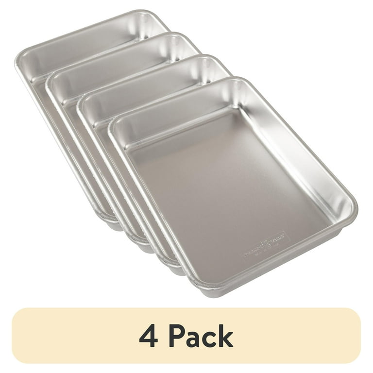Nordic Ware 4 Pack 9x13 Aluminum Rectangular Cake Pan for Baking