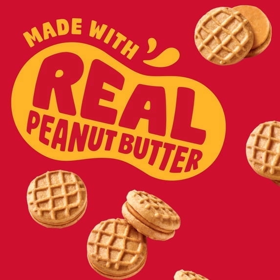 4 pack Nutter Butter Bites Peanut Butter Sandwich Cookies, 10 Snack Packs