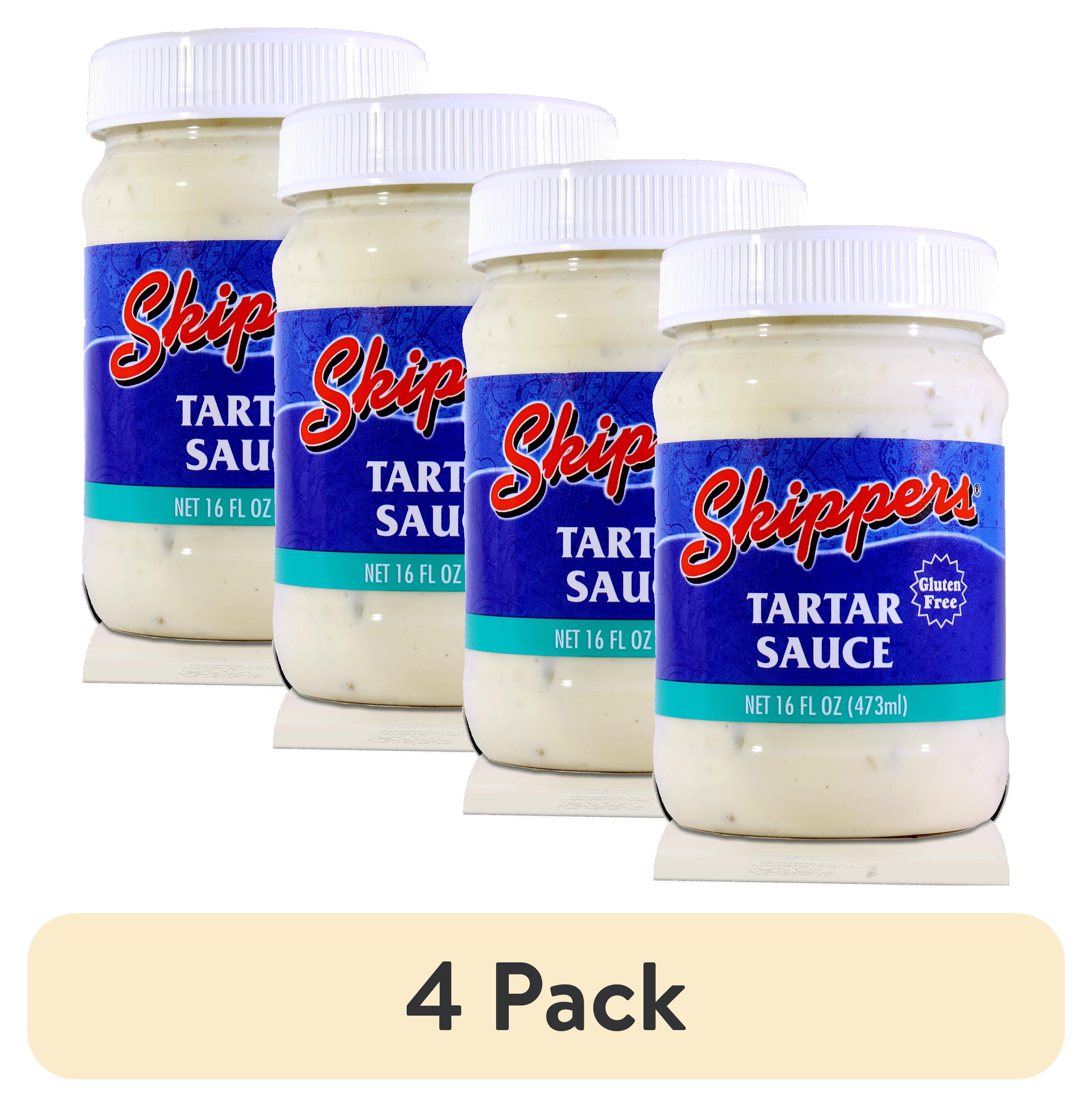 (4 pack) Nw Gourmet Foods Skipper’s, Tartar Sauce, 16 fl oz Jar