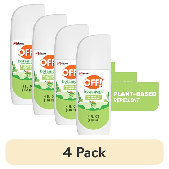 (4 pack) OFF! Botanicals Insect Repellent IV, Mosquito Repellent Spritz, Lasts Up To 2 Hours, 4 oz