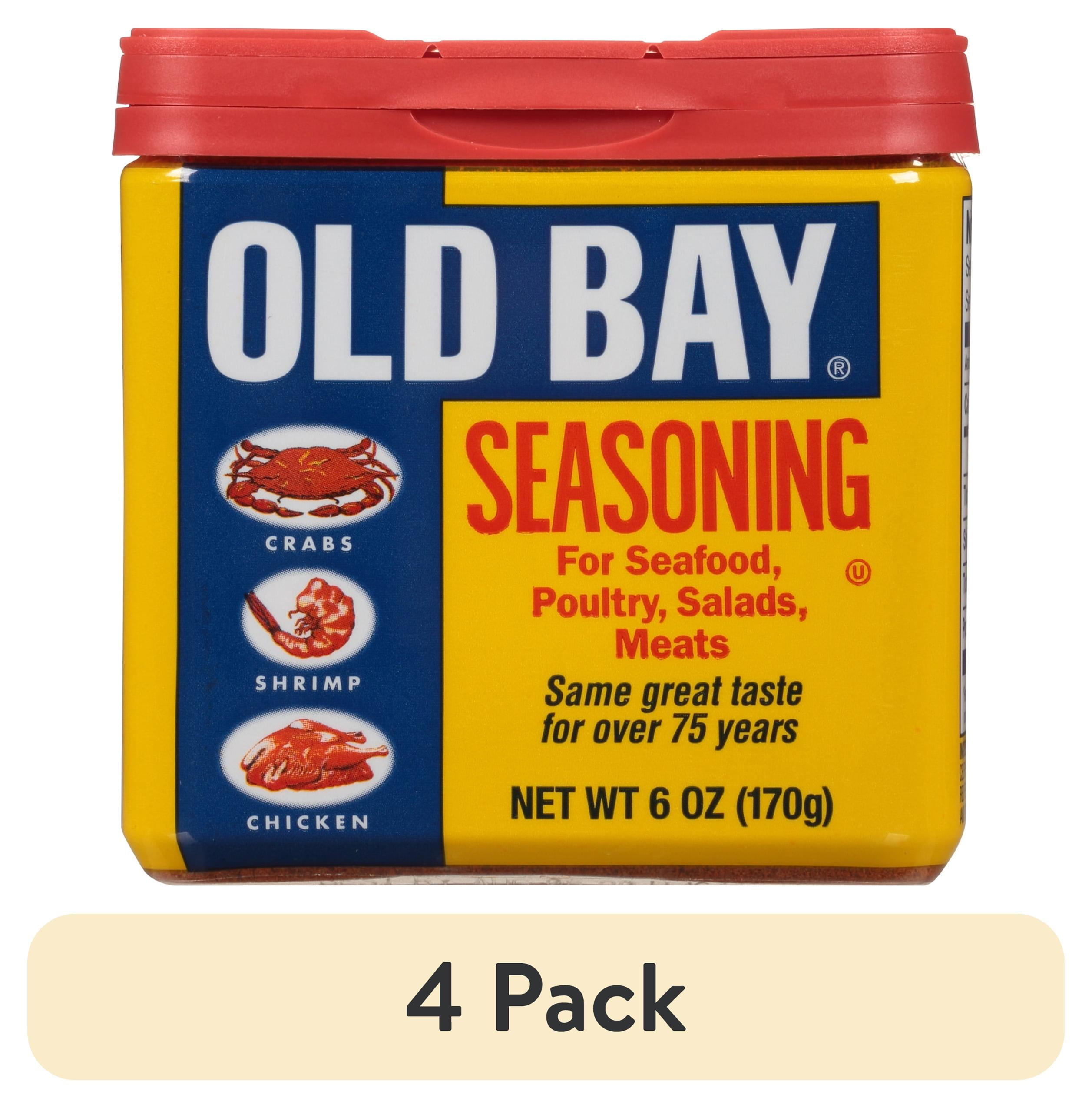 (4 pack) OLD BAY Kosher Classic Seafood Seasoning, 6.0 oz Can