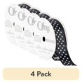 thumbnail image 1 of (4 pack) Offray Ribbon, Black with Polka Dot 7/8 inch Single Face Satin Polyester Ribbon, 9 feet, 1 of 13