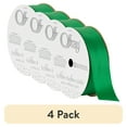 thumbnail image 1 of (4 pack) Offray Ribbon, Emerald Green 7/8 inch Single Face Satin Polyester Ribbon, 18 feet, 1 of 10