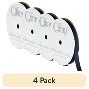 (1 pack) Offray Ribbon, Navy 3/8 inch Grosgrain Polyester Ribbon, 18 feet