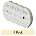 thumbnail image 1 of (4 pack) Offray Ribbon, Silver 1/8 inch Metallic Ribbon, 12 feet, 1 of 10