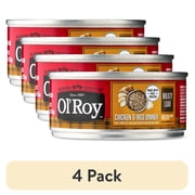 (4 pack) Ol' Roy Chicken & Rice Dinner Meaty Loaf Wet Dog Food, 5.5 oz Can