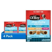 Ol' Roy Munchy Bone Dog Treats, Variety Pack, 60 oz, 21 Count