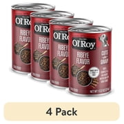 (4 pack) Ol' Roy Ribeye Flavor Cuts in Gravy Wet Dog Food, 13.2 oz Can