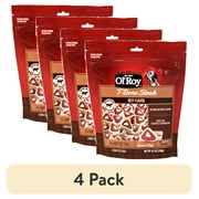 (4 pack) Ol' Roy T-Bone Steak Bites Beef Flavor Chewy Dog Treats, 4.5 oz. Bag