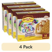 (3 pack) Old El Paso Stand 'N Stuff Cinnamon Toast Crunch Dessert Taco Shells, 10 Ct, 5.4 oz