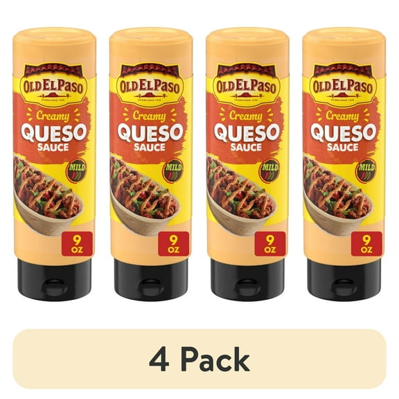 (4 pack) Old El Paso Taco Sauce - Creamy Queso Dip, 9 oz.