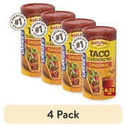 (4 pack) Old El Paso Taco Seasoning, Original, Large Size, 6.25 oz.