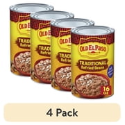 (4 pack) Old El Paso Traditional Refried Beans (16 oz Can)