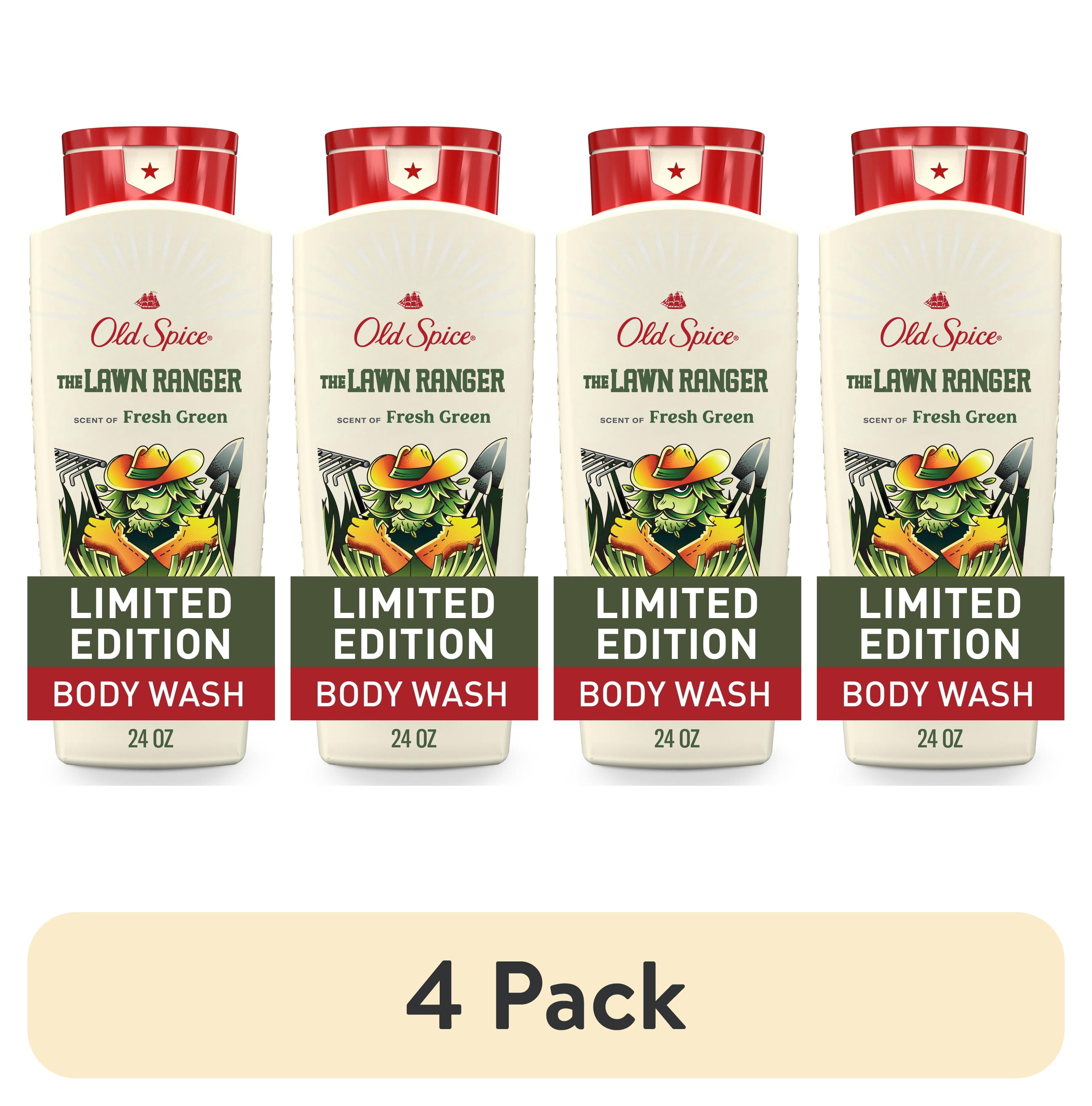 (4 pack) Old Spice Men's Body Wash, Lawn Ranger, 24oz
