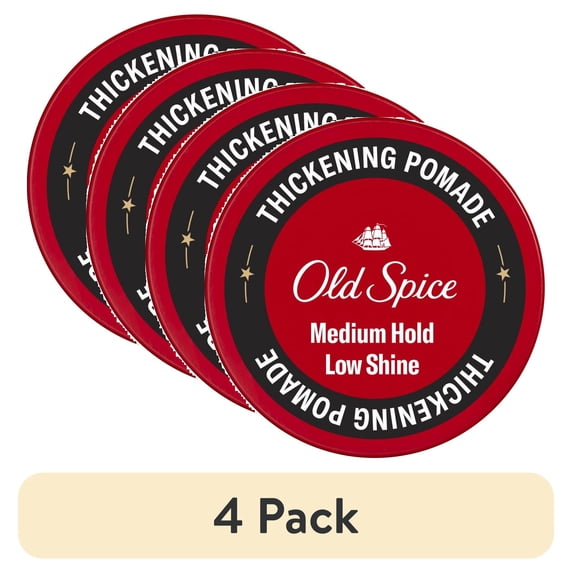 (4 pack) Old Spice Thickening Pomade for Men, Medium Hold with Low Shine, 2.22 oz