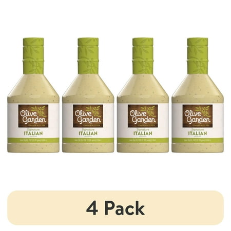 (4 pack) Olive Garden Italian Dressing Family Size, 36 fl oz