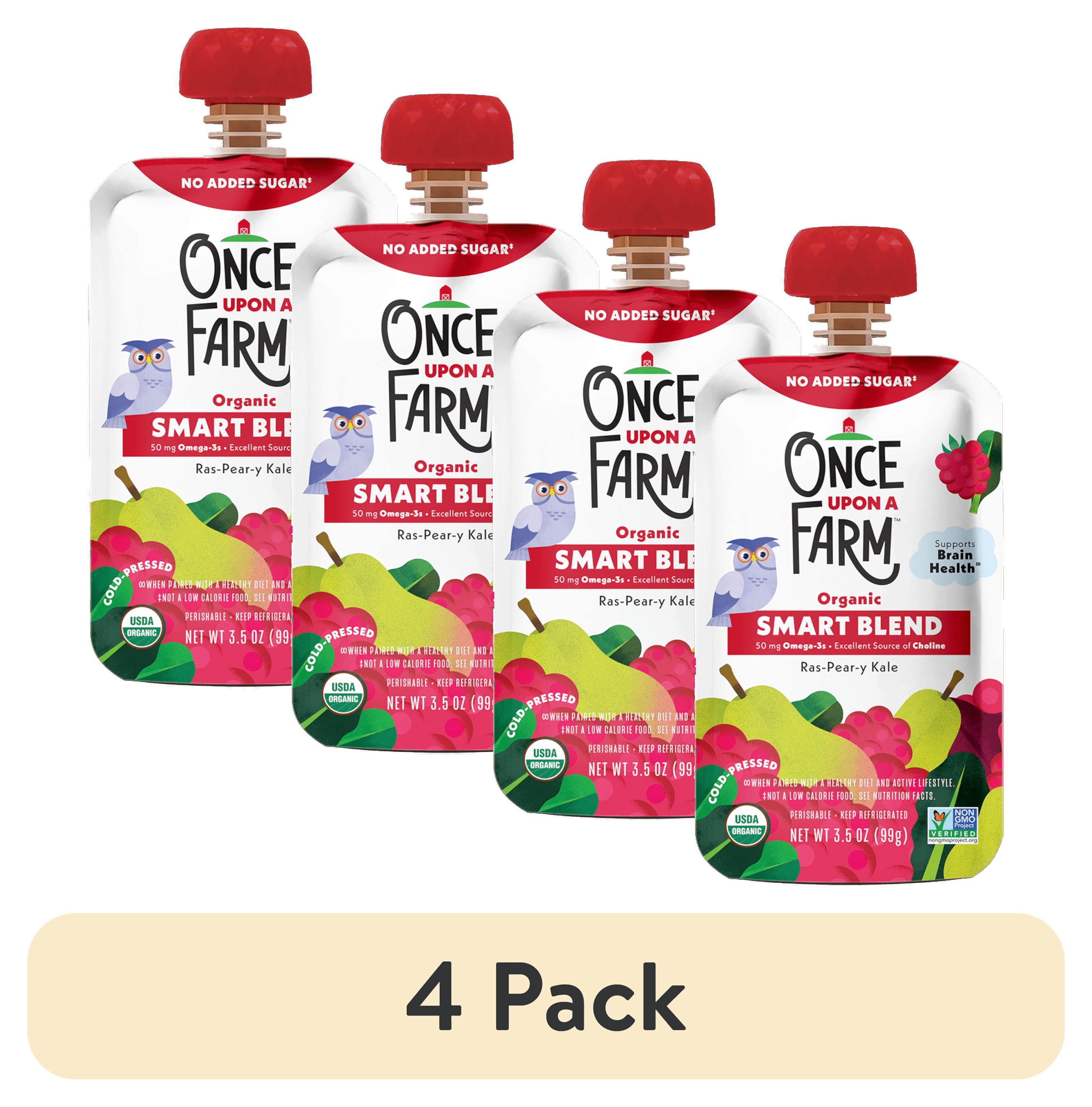 pack) Once Upon a Farm Organic Refrigerated Baby Food Rasp-Pear