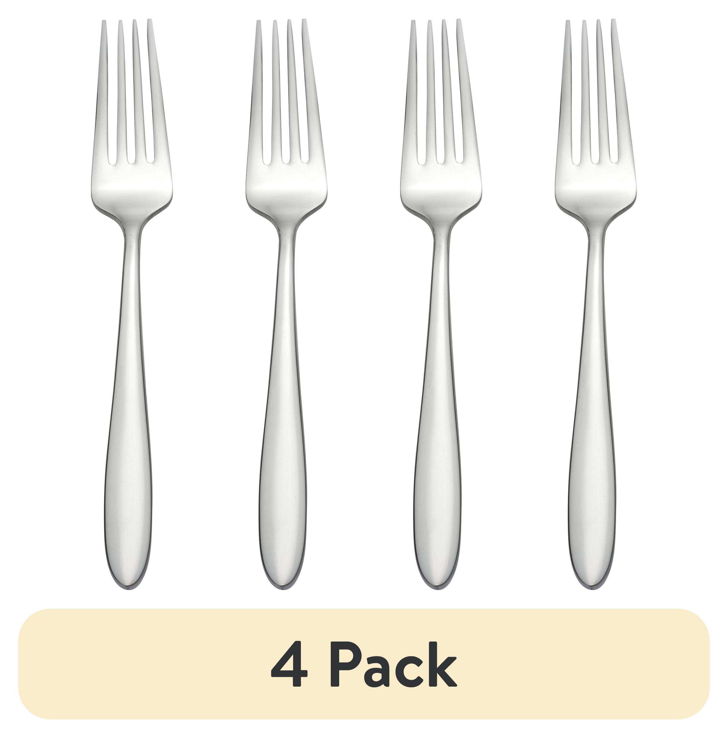 Oneida Solefield Stainless Steel Dinner Fork 4 Pack Modern Durable
