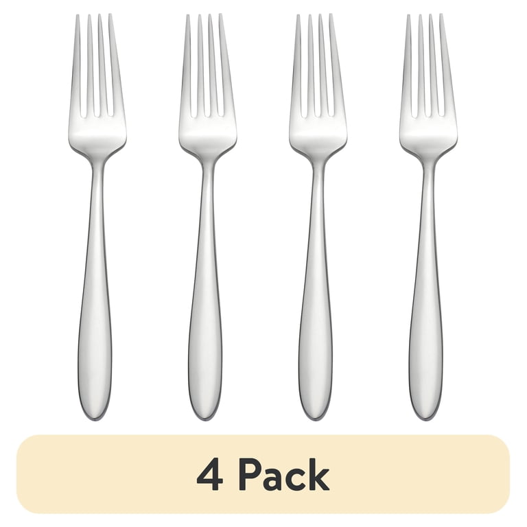 Oneida Solefield Stainless Steel Dinner Fork 4 Pack Modern Durable