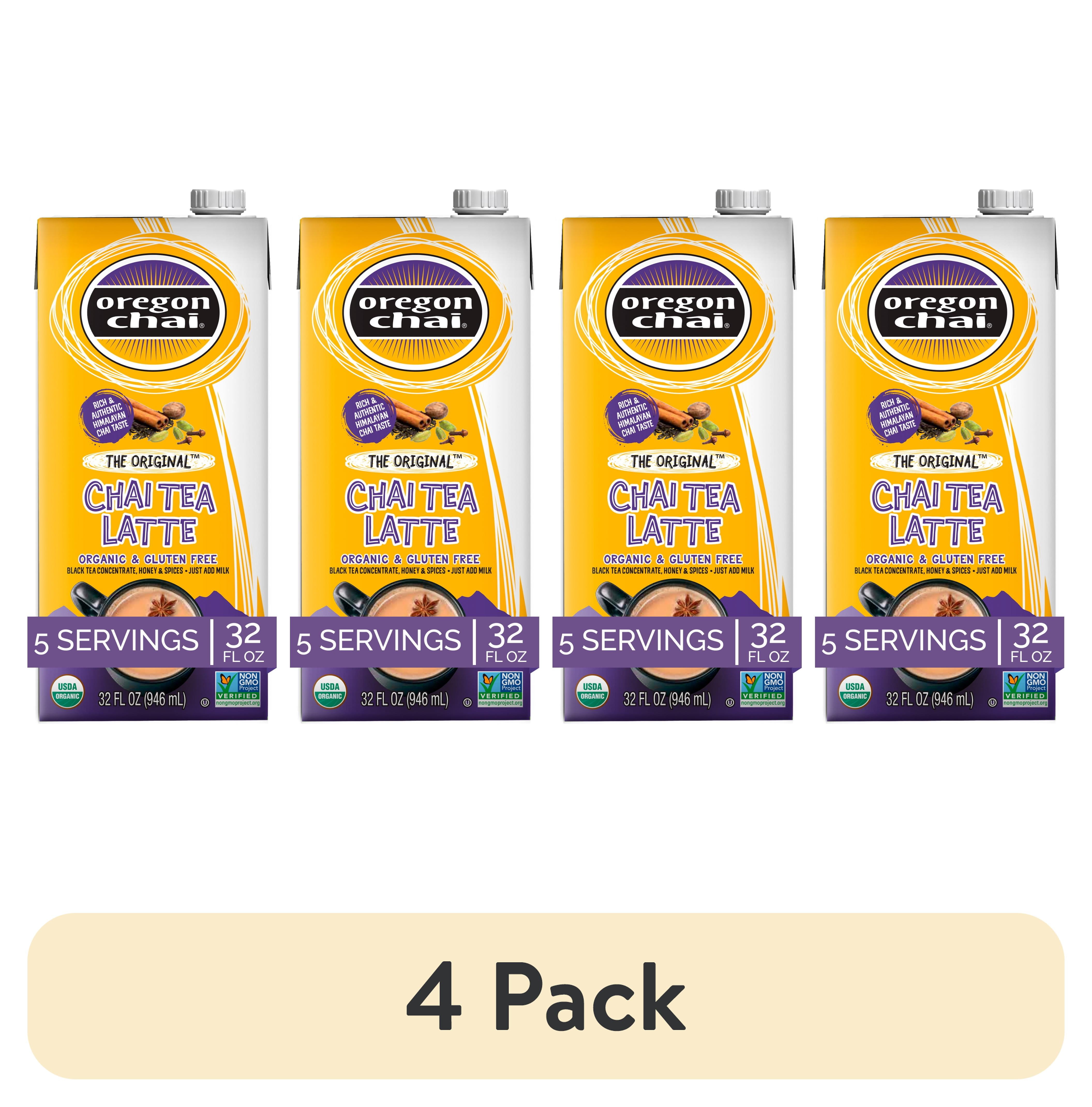 4 pack) Oregon Chai Original Chai Concentrate, 32 Fluid Ounces