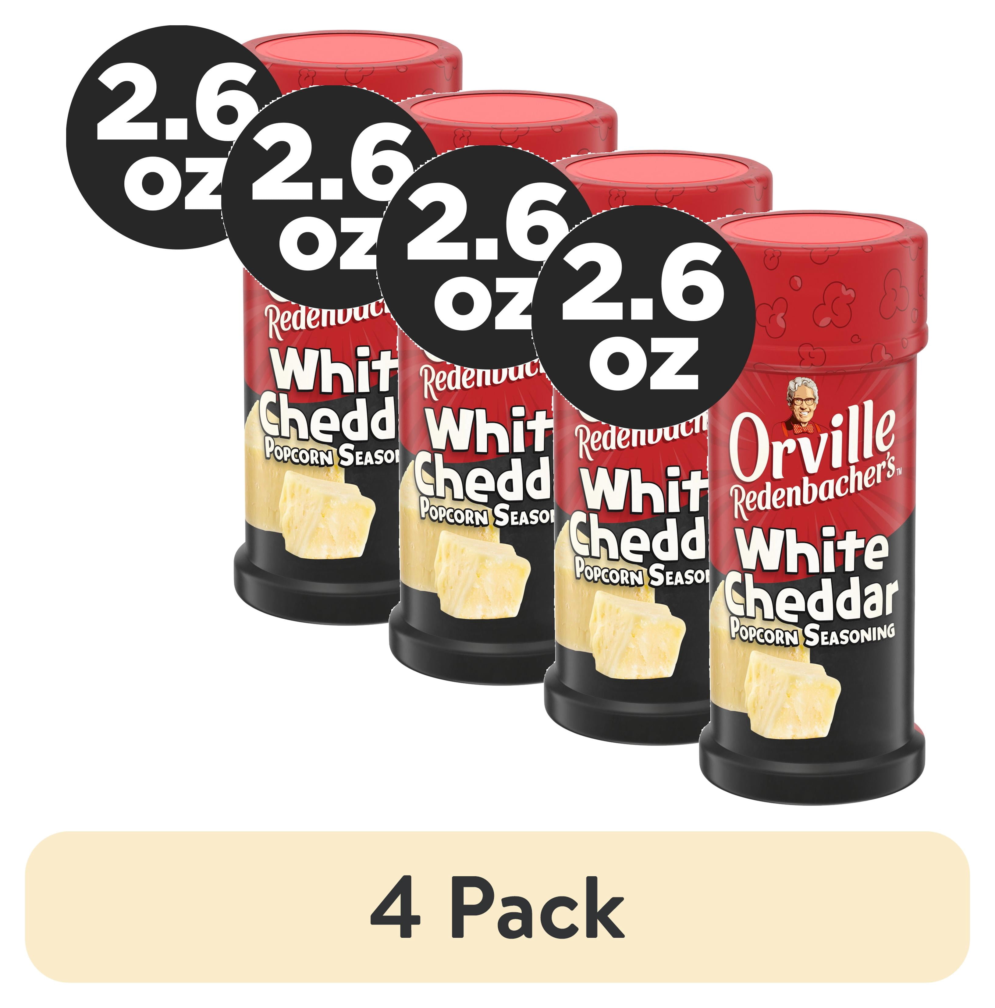 (4 pack) Orville Redenbacher's White Cheddar Flavored Popcorn Seasoning, 2.6 oz.