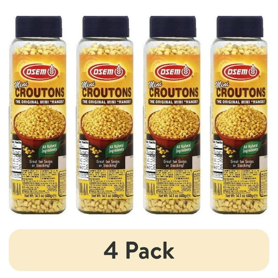 (4 pack) Osem Mini Croutons, 14.1 oz