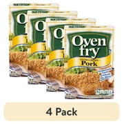(4 pack) Oven Fry Extra Crispy Seasoned Coating Mix for Pork, 4.2 oz Box
