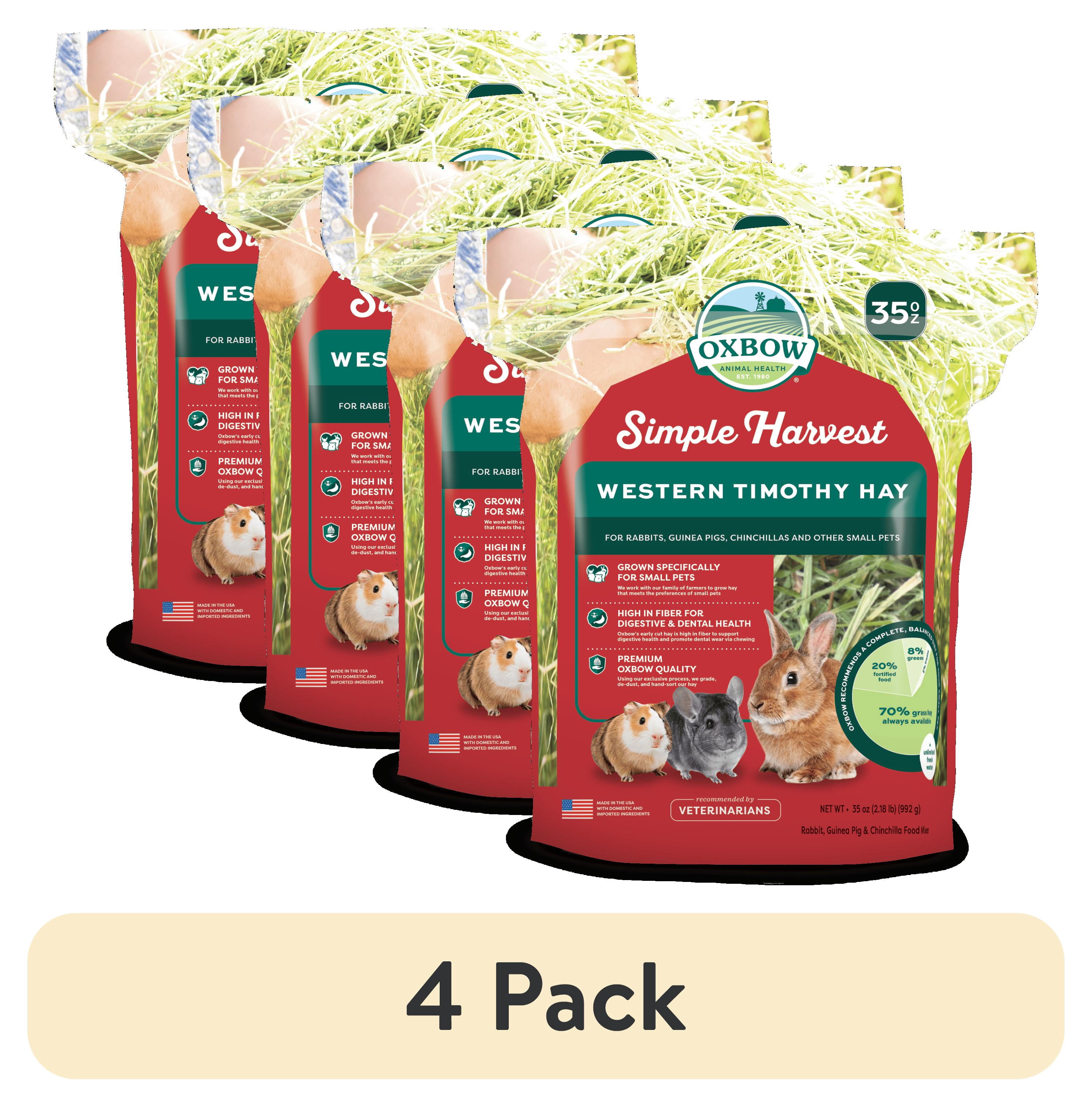 (4 pack) Oxbow Simple Harvest Western Timothy Hay 35oz.