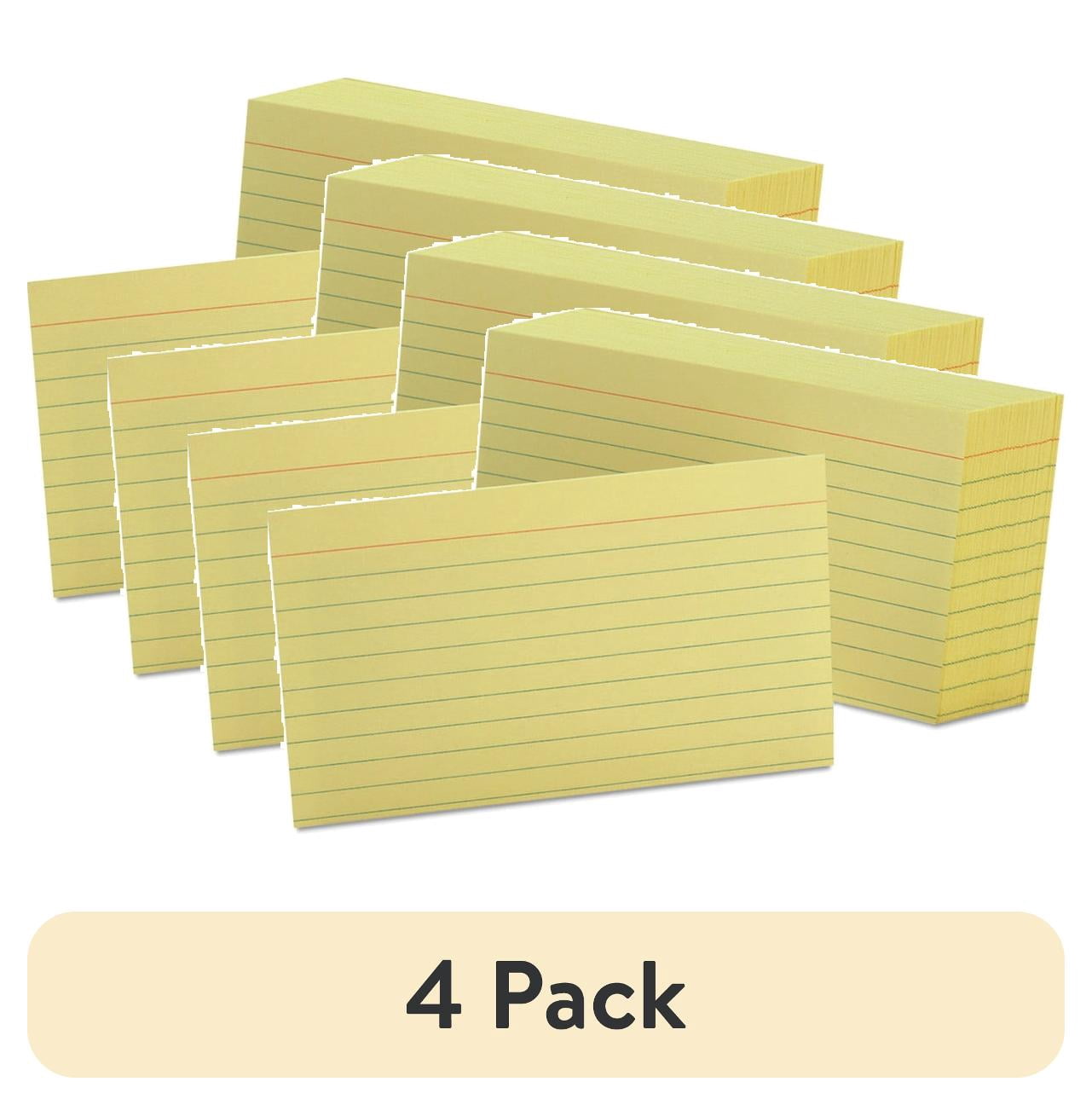 (4 pack) Oxford, OXF7321CAN, Colored Ruled Index Cards, 100 / Pack