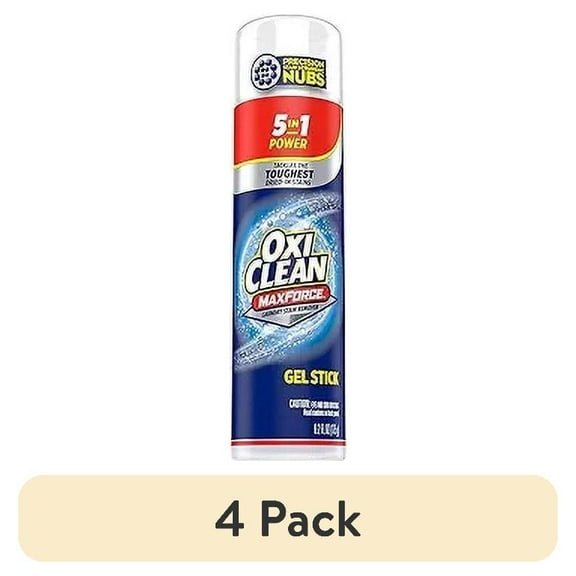 (4 pack) OxiClean Max Force Gel Stick - Concentrated Laundry Stain Remover - 6.2 oz