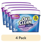 4 pack OxiClean Odor Blasters Versatile Home and Laundry Stain Remover Powder, 3 lb