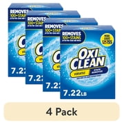 4 pack OxiClean Versatile Stain Remover Powder, for Around the Home and Laundry, 7.22 lb