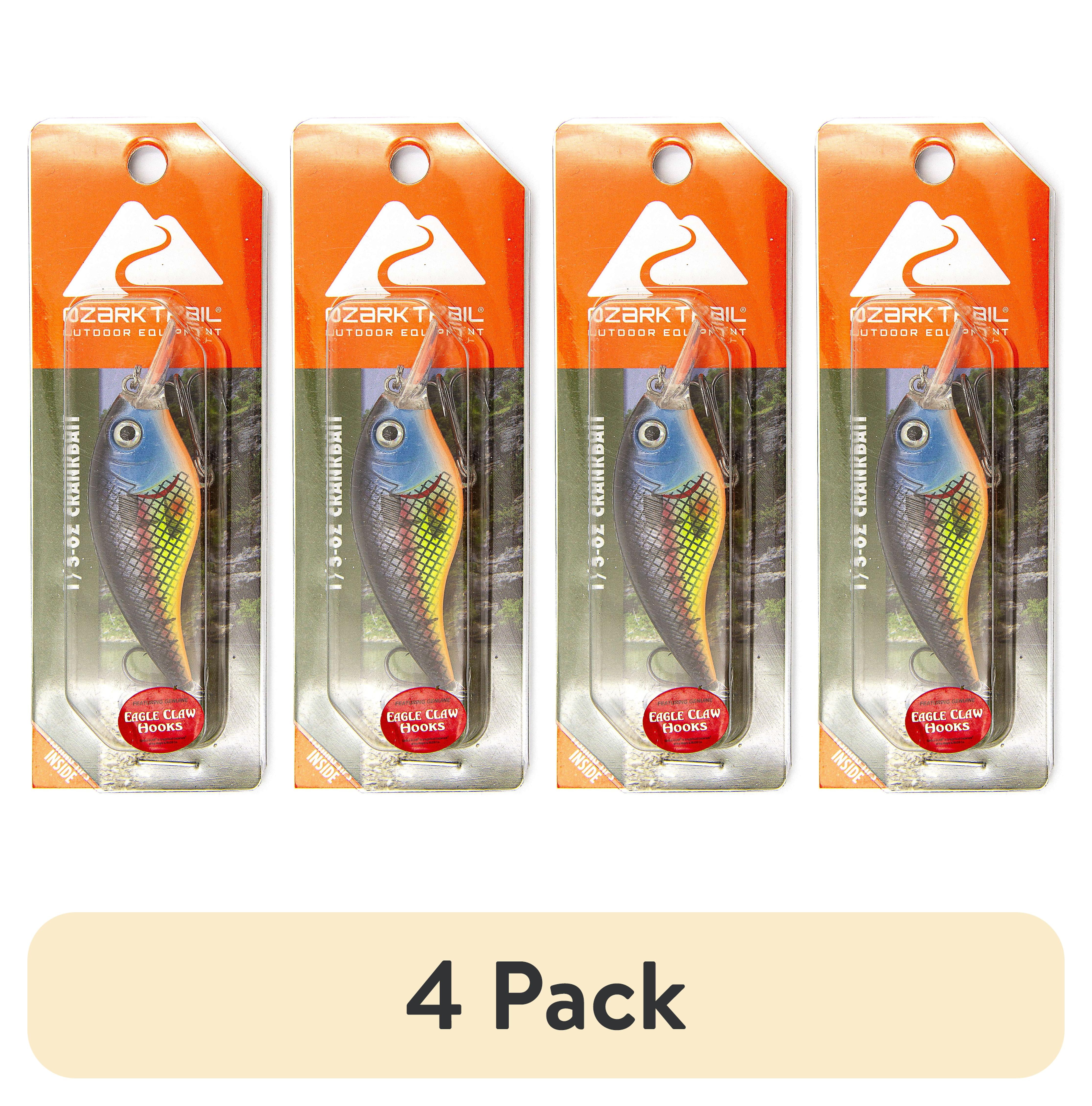 (4 pack) Ozark Trail 1/3 Ounce Perch Crankbait Fishing Lure