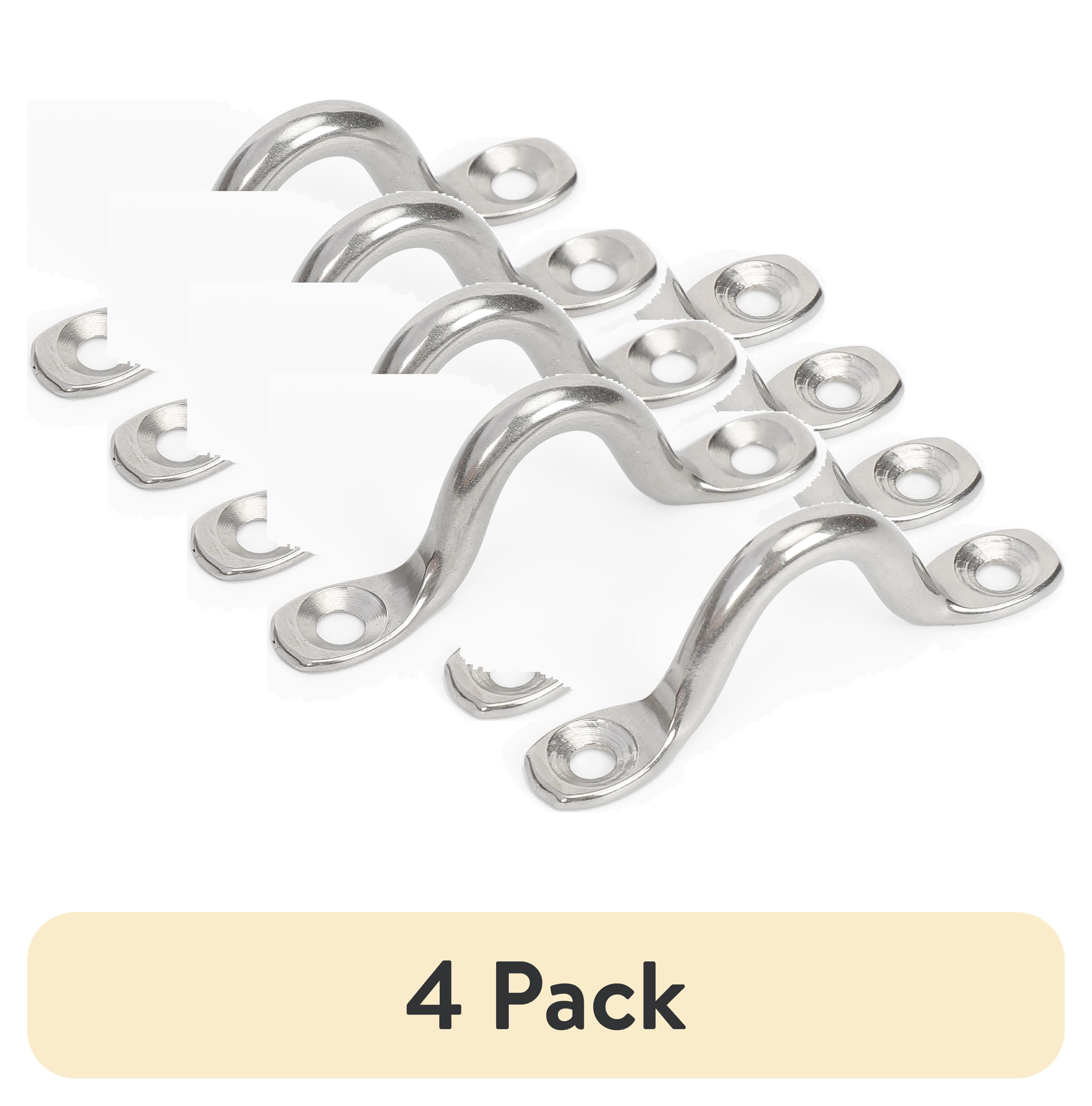 (4 pack) Ozark Trail 2-inch Stainless Steel Eye Straps for Marine, 2-Pack