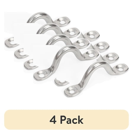 (4 pack) Ozark Trail 2-inch Stainless Steel Eye Straps for Marine, 2-Pack