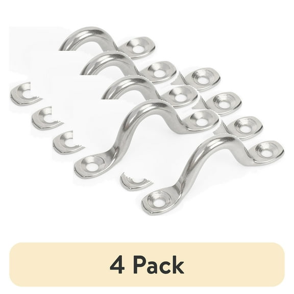 (4 pack) Ozark Trail 2-inch Stainless Steel Eye Straps for Marine, 2-Pack