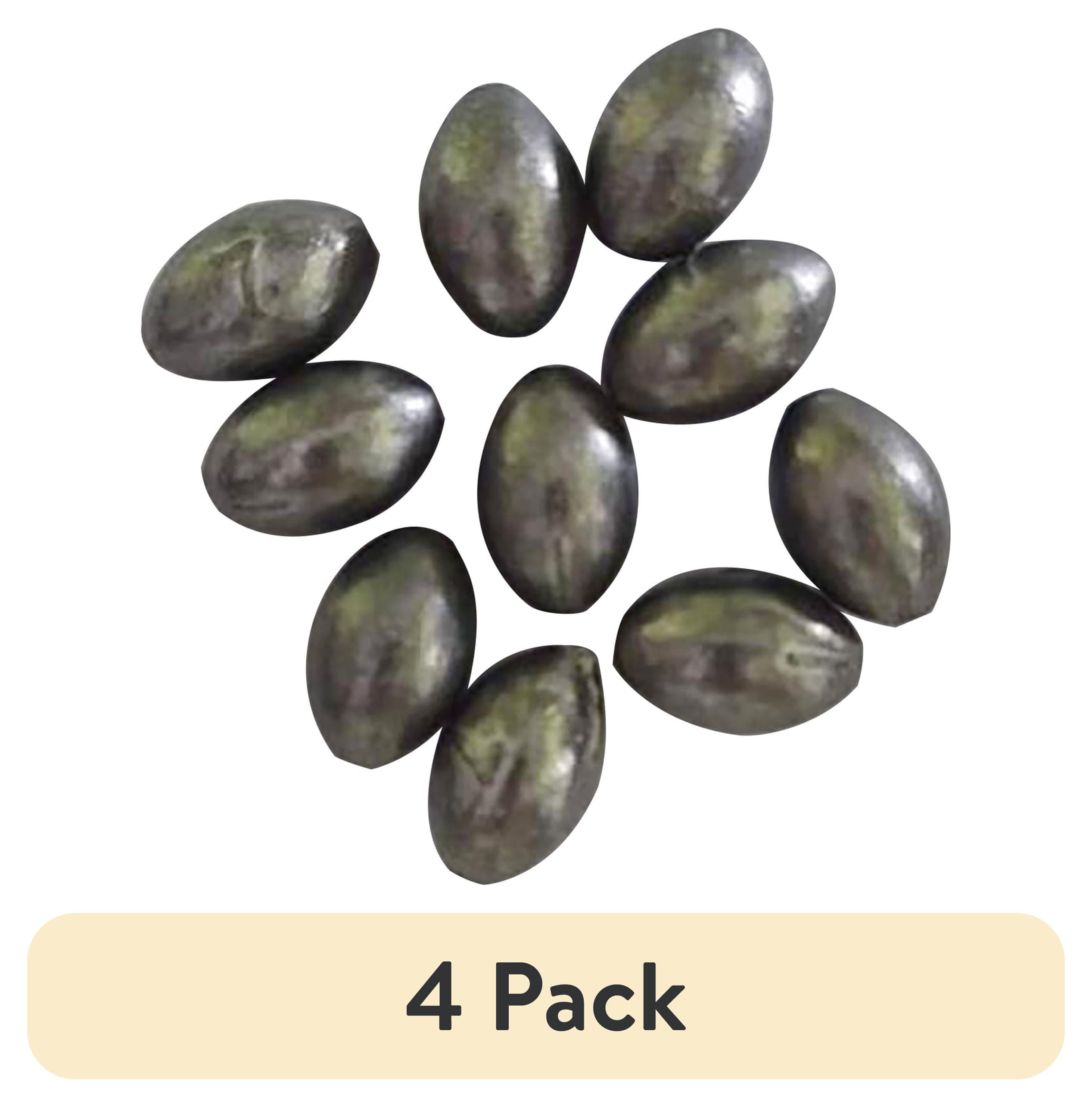 (4 pack) Ozark Trail Egg Sinker 1/4oz, Fishing Weights, Product Size 1.4x0.98cm