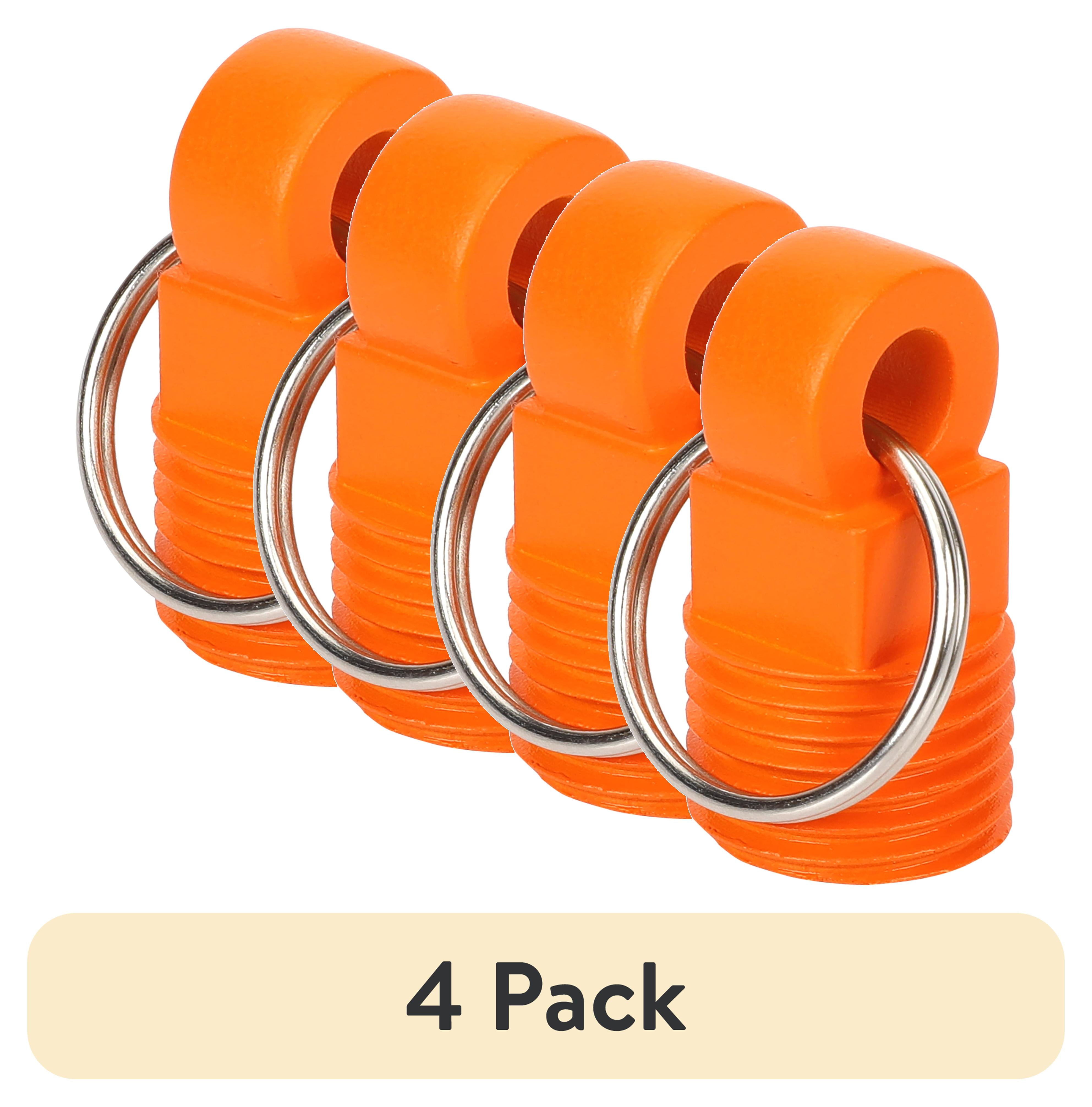 (4 pack) Ozark Trail Emergency Garboard Drain Plug Key Chain, Fits 1/2 NPT Drains