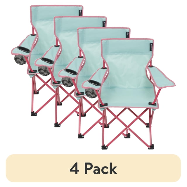 (4 pack) Ozark Trail Kids Camp Chair, Green