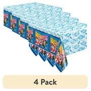 (4 pack) PAW Patrol Birthday Plastic Party Tablecloth, 84 x 54in