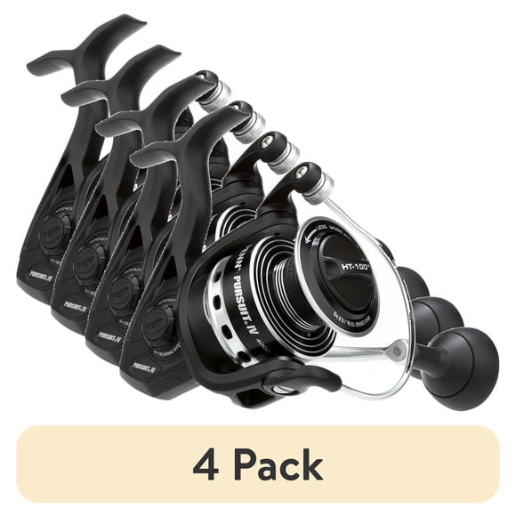(4 pack) PENN Pursuit® IV Spinning Reel, 4000 Size Fishing Reel