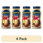 (4 pack) PLANTERS Lightly Salted Dry Roasted Peanuts, Party Snacks, Plant Based Protein 16oz Jar