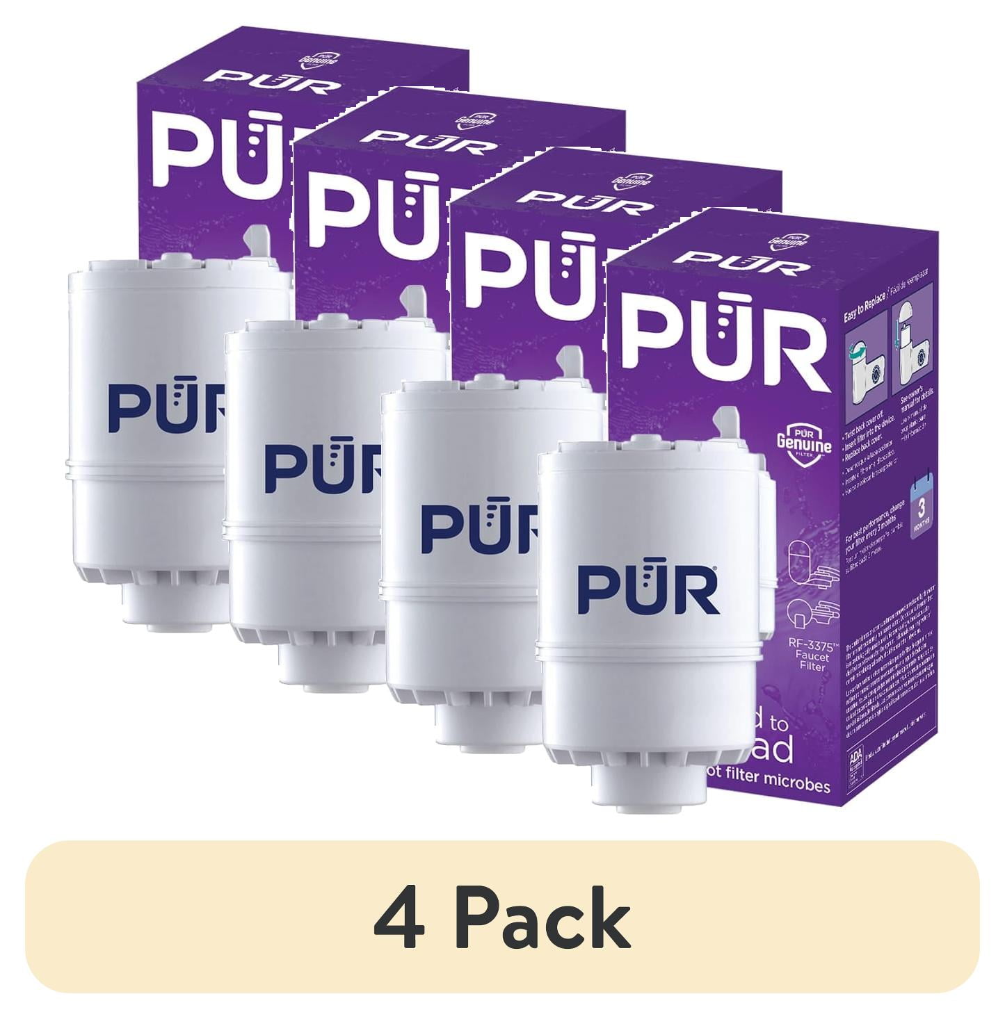 (4 pack) PUR Faucet Mount Water Filter Replacement Cartridge, RF3375, 1 Pack