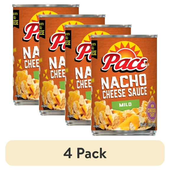 (4 pack) Pace Mild Nacho Cheese Sauce, 10.5 oz (1 Count)